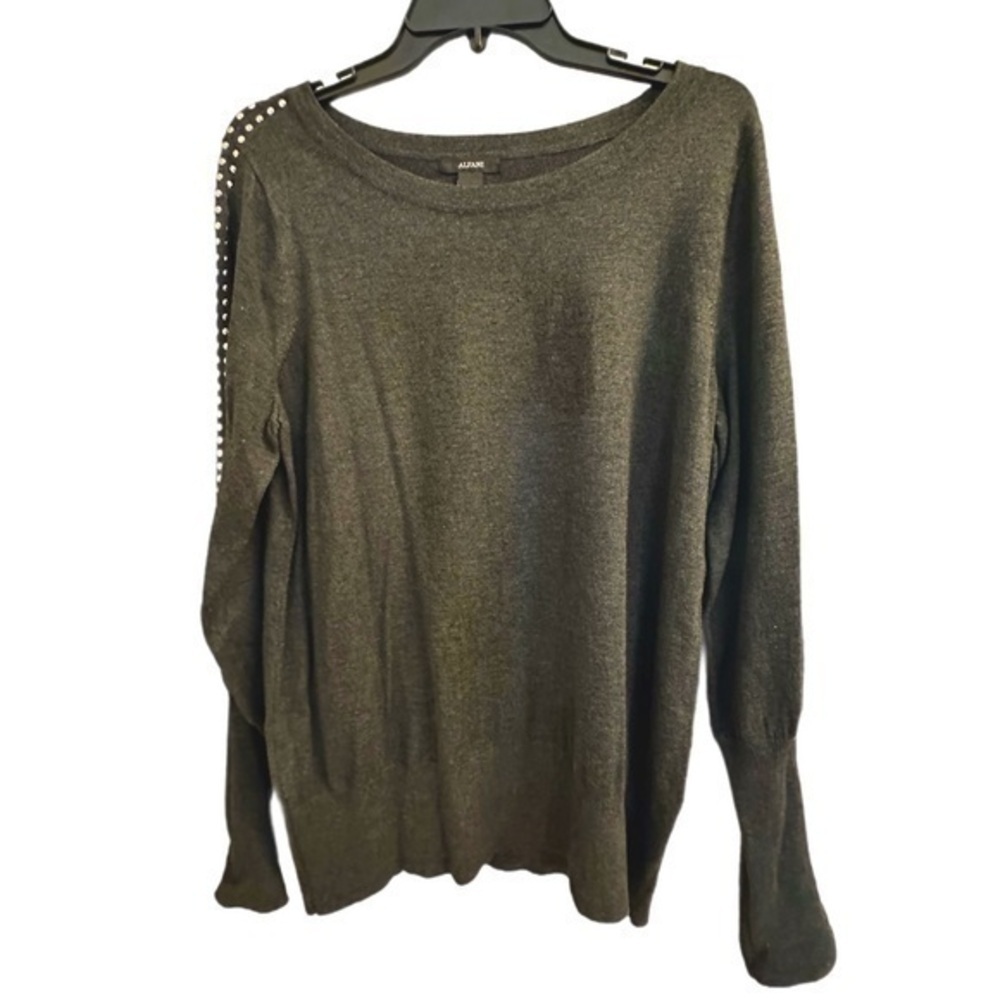 Women’s Alfani Long Sleeve Sweater in Grey - Size L - NWT